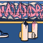 Videoclip animado del tema: Malandreo por Asek36 FT Leadela36. Un progetto di Motion graphics, Animazione, Cinema, video e TV, Musica, Animazione 2D e Street Art di Diego Roldán Villa - 14.03.2021