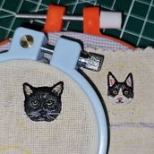 Mi proyecto del curso: Bordado con needle painting: recrea la belleza de la vida salvaje. Traditional illustration, Embroider, and Textile Design project by isolett - 11.11.2022
