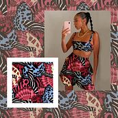 Meu projeto do curso: Design de estampa para superfície têxtil com Photoshop. Traditional illustration, Costume Design, Pattern Design, Fashion Design, and Digital Illustration project by Uma Luma - 11.02.2022