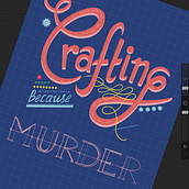 Crafting because murder is wrong. Un proyecto de Ilustración tradicional y Diseño gráfico de Sophie Rohrbach - 11.11.2022