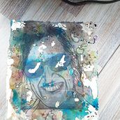 My project for course: Experimental Portraiture with Ink, Tea and Alcohol . % Caz Hart tarafından hazırlanan Güzel sanatlar, Tablo, Çizim, Mürekkep İllüstras, Ve onu projesi - 11.11.2022