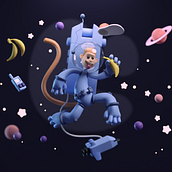 Il mio progetto del corso: Creazione di personaggi 3D con Blender . Projekt z dziedziny 3D, Projektowanie postaci, Modelowanie 3D, Projektowanie postaci 3D i Projektowanie 3D użytkownika Masha Donskaya - 11.11.2022