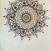 Mon projet du cours : L'art de dessiner des mandalas : créez des motifs géométriques. Drawing & Ink Illustration project by Caroline Vaillancourt - 11.11.2022