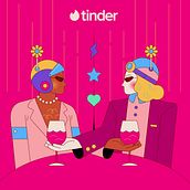 Tinder Features Videos Ein Projekt aus dem Bereich Traditionelle Illustration und Motion Graphics von Jun Ioneda - 09.07.2022