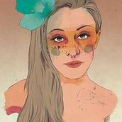 Roberta - Mi proyecto del curso: Técnicas de ilustración con acuarela digital. Un progetto di Illustrazione tradizionale, Illustrazione digitale, Pittura ad acquerello, Disegno di ritratti e Disegno digitale di Miky HooniiArt - 11.11.2022