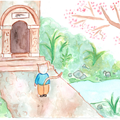 Mi proyecto del curso: Ilustración en acuarela con influencia japonesa. Traditional illustration, Drawing, and Watercolor Painting project by raphaela_camposg12 - 11.10.2022