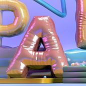 Mi proyecto del curso: Tipografía 3D: juega con color y volumen. Un progetto di 3D, Animazione, Tipografia, Animazione 3D, Progettazione 3D e Design digitale di Angel Rosario - 12.11.2022