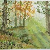 Il mio progetto del corso: Paesaggi incantevoli ad acquerello: dipingi con la luce. Watercolor Painting project by freedo - 11.12.2022