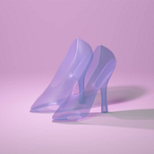 Cinderella's glass slippers (3D modeling class assignment) . Un progetto di 3D e Design di scarpe di Αλέξανδρος Μητσάκος - 01.07.2021