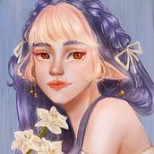 My project for course: Digital Fantasy Portraits with Photoshop. Traditional illustration, Drawing, Digital Illustration, Portrait Drawing, Digital Drawing, and Digital Painting project by Vitalina Khodun - 11.12.2022