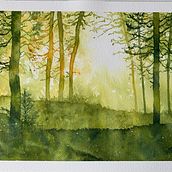 My project for course: Dreamy Watercolor Landscapes: Paint with Light. Painting, and Watercolor Painting project by Suzanne Pedler - 11.13.2022