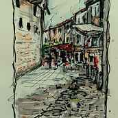 My project for course: Expressive Architectural Sketching with Colored Markers. Un progetto di Bozzetti, Disegno, Illustrazione architettonica, Sketchbook e Illustrazione con inchiostro di Caromin Louw - 09.11.2022