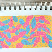 Mój projekt z kursu: Wzory roślinne w szkicowniku: pokonaj czystą kartkę Rośliny z przeplotem. Traditional illustration project by mru90 - 11.12.2022