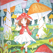 My project for course: Watercolor Techniques for Dreamlike Illustrations. Traditional illustration, Drawing, Watercolor Painting, and Editorial Illustration project by Carolien - 11.13.2022