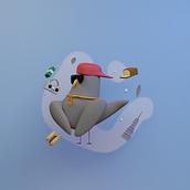My project for course: 3D Character Creation in Blender. 3D, Character Design, 3D Modeling, 3D Character Design, and 3D Design project by kurt_wittig - 11.13.2022