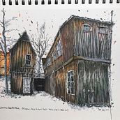 Continuing Marker Pen Architecture. Traditional illustration project by Dave Daley - 11.14.2022
