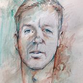 My project for course: Experimental Portraiture with Ink, Tea and Alcohol. Fine Arts, Painting, Drawing & Ink Illustration project by Audrey Dugan - 11.14.2022