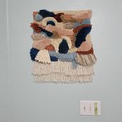 Latch hooking and locker hooking final project. Decoration, Fiber Arts, and Textile Design project by Christine Eby - 11.12.2022