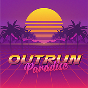 Outrun Paradise . Ilustração tradicional projeto de erwannardeux - 14.11.2022