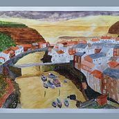 Staithes Sunrise Ein Projekt aus dem Bereich Aquarellmalerei von Chris Sane - 14.11.2022