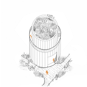 Axonométrie pour un projet de mes cours d'architecture . % gatanbertrand tarafından hazırlanan Mimarlık, Geleneksel illüstras, on, Ve Set Tasarımı projesi - 11.14.2022