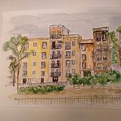 Mi proyecto del curso: Dibujo arquitectónico expresivo con marcadores de colores. Sketching, Drawing, Architectural Illustration, Sketchbook & Ink Illustration project by Jose Manuel Yabar Madinaveitia - 11.14.2022