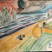 On the Beach. Un proyecto de Pintura acrílica y Pintura a la acuarela de lorned - 15.11.2022