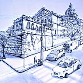 Meu projeto do curso: Sketching arquitetônico para ilustrações urbanas. Design, Traditional illustration, Sketching, Architectural Illustration, and Sketchbook project by Leo Pontes - 11.16.2022