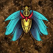 My project for course: Artistic Tattoo Design with Golden Effects in Procreate. Projekt z dziedziny Trad, c, jna ilustracja, Ilustracja c, frowa i Projektowanie tatuaż użytkownika Antwan Rodriguez - 15.11.2022