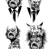 Exercícios so curso Tatuagem Autoral. Traditional illustration project by Gustavo Sza - 11.16.2022