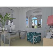 Dream Home Office in Paris. Interior Design, Interior Architecture, Photo Retouching, 3D Design & Interior Photograph project by Eduardo da Bahia - 05.15.2022