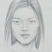 Meu projeto do curso: Caderno de retratos: explore o rosto humano. Un proyecto de Bocetado, Dibujo, Dibujo de Retrato, Dibujo artístico y Sketchbook de Caroline Treigher - 17.11.2022