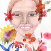 Meu projeto do curso: Retrato ilustrado em aquarela. Traditional illustration, Fine Arts, Painting, Drawing, Watercolor Painting, Portrait Drawing, and Artistic Drawing project by Kátia Heckler - 11.15.2022