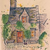 My project for course: Expressive Architectural Sketching with Colored Markers. Sketching, Drawing, Architectural Illustration, Sketchbook & Ink Illustration project by Elçin Erden - 11.15.2022