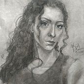 Meu projeto do curso: Retrato realista com carvão vegetal. Un progetto di Illustrazione tradizionale, Belle arti, Disegno, Disegno di ritratti e Disegno realistico di Thauan Silva - 15.11.2022