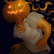 Jack O' Lantern. Ilustração tradicional projeto de Paige Yarka - 31.10.2022