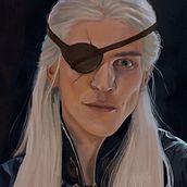 Aemond Targaryen. Ilustração tradicional projeto de Paige Yarka - 07.11.2022