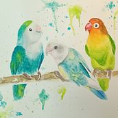 Mi proyecto del curso: Acuarela artística para ilustración de aves. Traditional illustration, Watercolor Painting, Realistic Drawing, and Naturalistic Illustration project by Jessel Olea - 11.17.2022