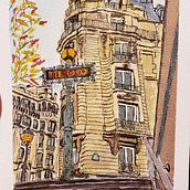 My project for course: Architectural Sketching with Watercolor and Ink. Sketching, Drawing, Watercolor Painting, Architectural Illustration, Sketchbook & Ink Illustration project by olisar1979 - 11.12.2022