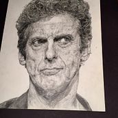 Peter Capaldi portrait. Un proyecto de Dibujo realista de Jacqueline Young - 17.11.2022