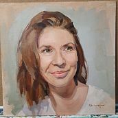My project for course: Portrait Painting with Oil: Explore Light and Shade. Fine Arts, Painting, and Oil Painting project by magdalena_jowsa - 11.18.2022
