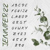 Mein Abschlussprojekt für den Kurs: Typografie-Design: Digitalisiere deine Handschrift. Design, Graphic Design, T, pograph, T, pograph, and Design project by Jennifer Lange - 11.18.2022