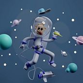 My project for course: 3D Character Creation in Blender. 3D, Character Design, 3D Modeling, 3D Character Design, and 3D Design project by tyarosh7 - 11.17.2022