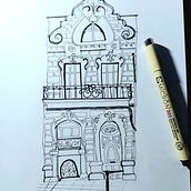 Mi proyecto del curso: Dibujo arquitectónico expresivo con marcadores de colores. Sketching, Drawing, Architectural Illustration, Sketchbook & Ink Illustration project by juanita mejia madrid - 11.20.2022