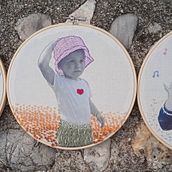 Mon projet du cours : Broderie de photos sur tissu. Photograph, Collage, Paper Craft, Printing, Embroider, DIY, and Textile Design project by Bay Danjou - 11.18.2022