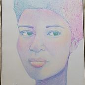 My project for course: Vibrant Portrait Drawing with Colored Pencils. Drawing, Portrait Drawing, Sketchbook, and Colored Pencil Drawing project by Porscha Cox - 11.18.2022
