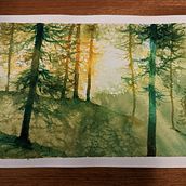 My project for course: Dreamy Watercolor Landscapes: Paint with Light. Painting, and Watercolor Painting project by lmgentile29 - 11.19.2022