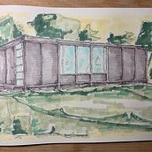 My project for course: Expressive Architectural Sketching with Colored Markers. Projekt z dziedziny Sketching,  R, sunek,  R, sunek architektoniczn, Sketchbook,  R i sunek atramentem użytkownika Helena Gretchen Rönneburg - 19.11.2022