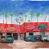 My project for course: Gouache Painting of Urban Landscapes. Traditional illustration, Painting, and Gouache Painting project by grilka - 11.19.2022