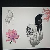 Mi proyecto del curso: Diseño de tatuaje de autor con Procreate. Un proyecto de Ilustración tradicional, Diseño gráfico, Dibujo, Ilustración digital, Diseño de tatuajes y Dibujo digital de José Ángel Hinojosa jr - 20.11.2022